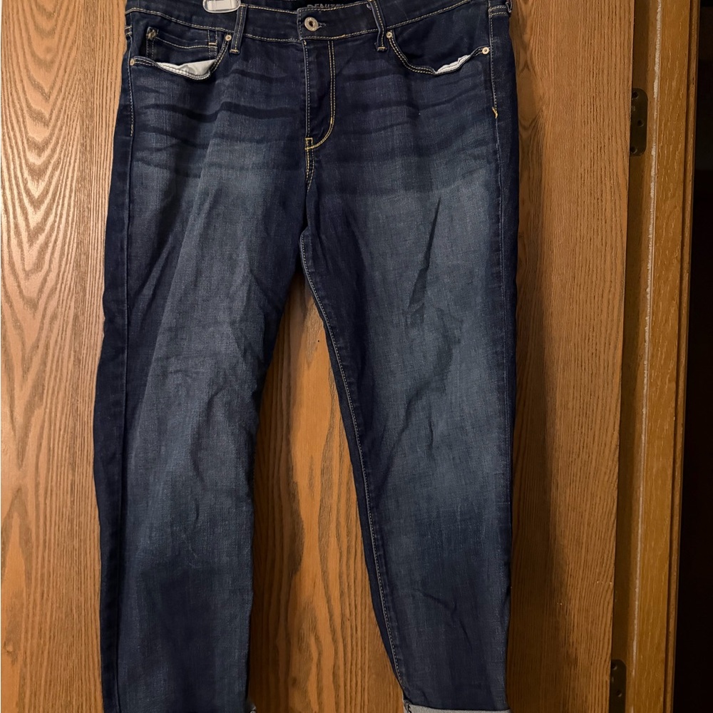 Levi's Dark Blue Ankle Jeans